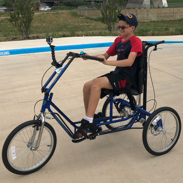 Jordan Rides His Freedom Concepts AS2000 Adaptive Bicycle
