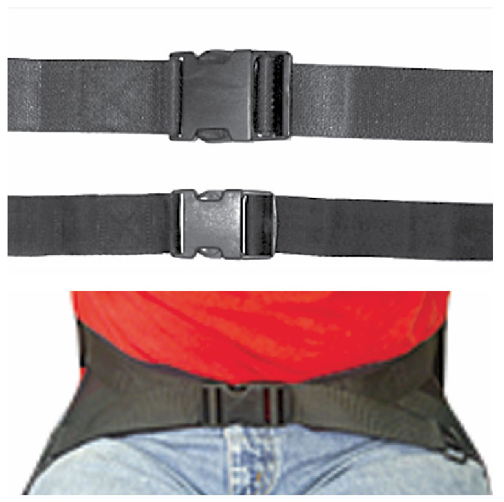 Chest, Lap and Hip Belts